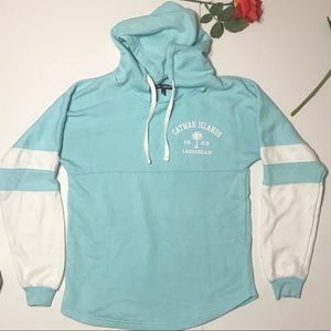 Cayman Islands Caribbean Blue Hoodie Women's Med